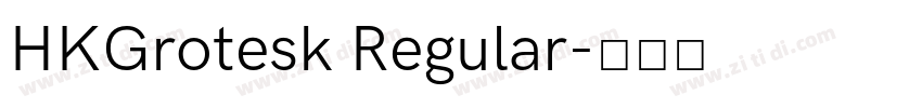 HKGrotesk Regular字体转换